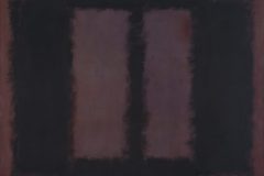 Mark Rothko, Sketch for "Mural No. 6" (Two Openings in Black over Wine) (Black On Maroon) [Seagram Mural Sketch], 1958